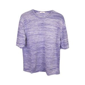 Mr. P Striped T-shirt in Light Blue Cotton